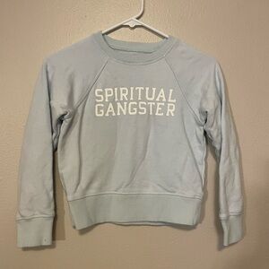 Spiritual gangster kids sweatshirt blue